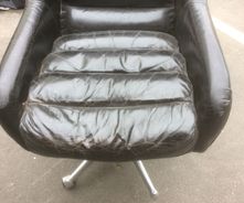 Leather chair restoration (before)