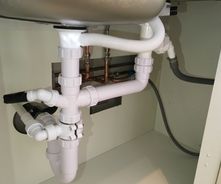 Under sink pipe system